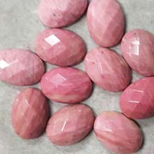 13X18MM FACETED OVAL CABOCHON NEW RHODONITE(8PCS/BAG)